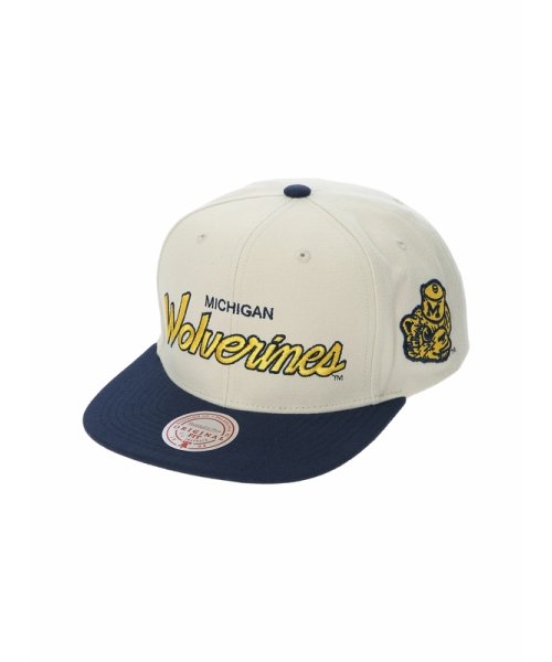 ジャスト・ドン ミシガン クリーム スナップバック NCAA JUST DON CREAM SNAPBACK V MICHIGAN