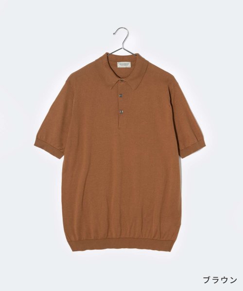 ジョンスメドレー JOHN SMEDLEY KIERAN ポロシャツ KIERAN メンズ トップス 半袖 MODERN FIT ニット 30G セーター コッ