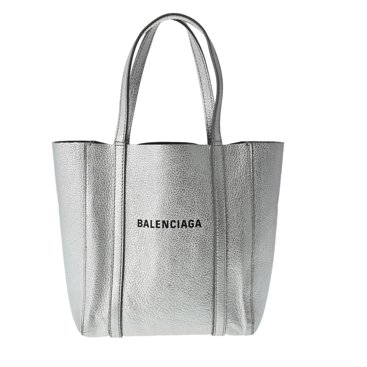 BALENCIAGA バレンシアガ エブリデイ XXS 2WAY シルバー 551815 レディース レザー ハンドバッグ Bランク 中古 