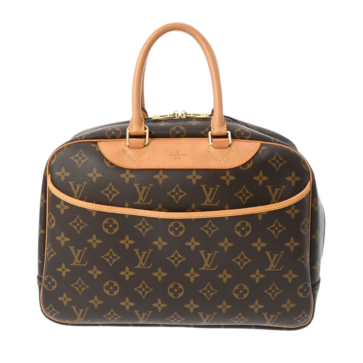 LOUIS VUITTON ルイヴィトン モノグラム ドーヴィル ブラウン M47270 レディース モノグラムキャンバス ハンドバッグ ABランク 中古 