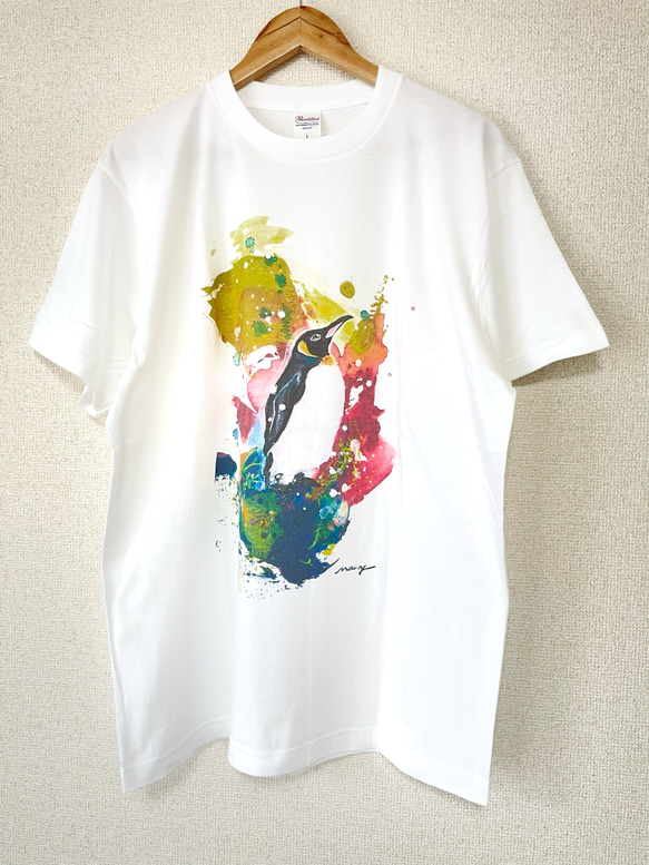 【オリジナルイラストTシャツ】ペンギン　S, M