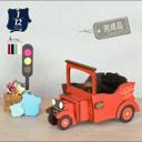 クラシックカー＊1/12＊完成品-ヴィンテージ雑貨のような木のミニカー ミニチュア ドールハウス 車