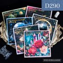 D290★水晶花域★素材紙6種類セット★コラージュに★