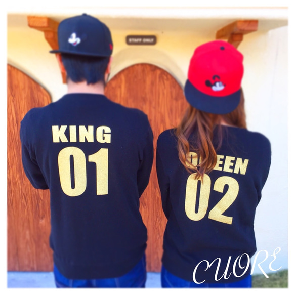 KING・QUEEN トレーナー