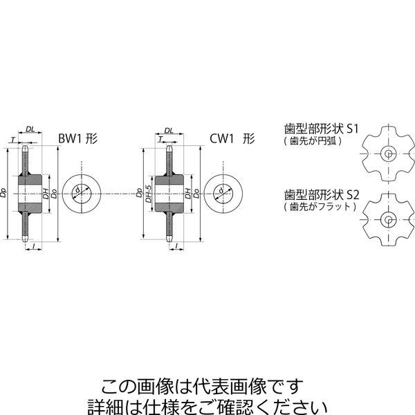 椿本チエイン スプロケット RFコンベヤチェーン用スプロケット（Fローラ） _4