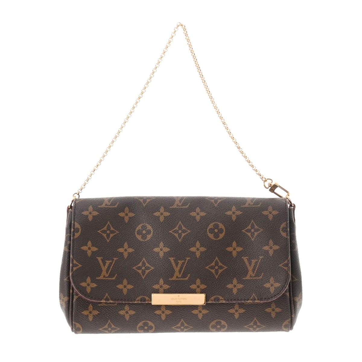 LOUIS VUITTON ルイヴィトン モノグラム フェイボリットMM ブラウン M40718 レディース モノグラムキャンバス ショルダーバッグ Aランク 中古 