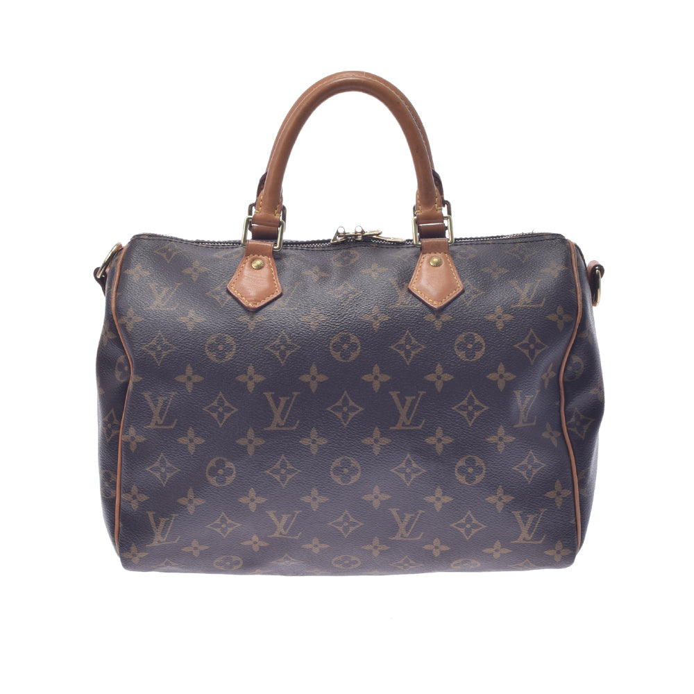 LOUIS VUITTON ルイヴィトン モノグラム スピーディバンドリエール30 ブラウン M41112 ユニセックス モノグラムキャンバス ハンドバッグ Bランク 中古 