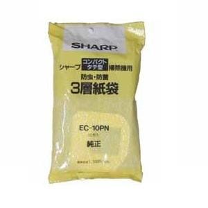 シャープ タテ型掃除機用 交換用紙パック(抗菌・10枚入)?? EC-10PN