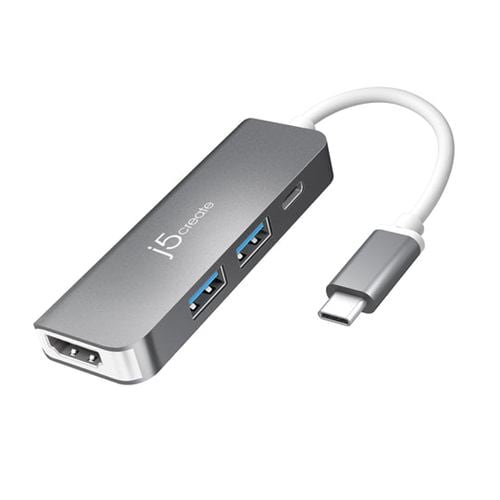 【推奨品】j5 create JCD371 JCD371 USB-C to HDMI & USB 3.0 2 port with Power Delivery スペースグレー