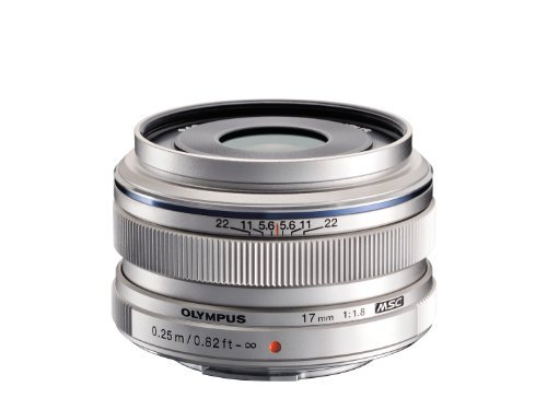 OLYMPUS 単焦点レンズ M.ZUIKO DIGITAL 17mm F1.8 シルバー【中古品】