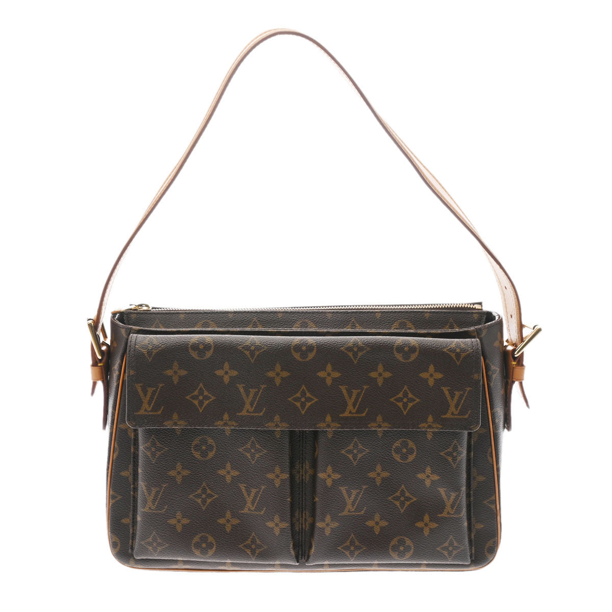 LOUIS VUITTON ルイヴィトン モノグラム ヴィバシテ GM ブラウン M51163 レディース モノグラムキャンバス ハンドバッグ Bランク 中古 