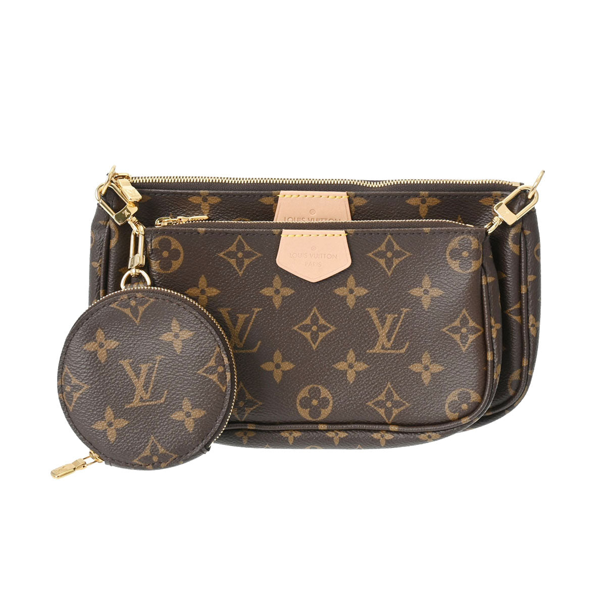 LOUIS VUITTON ルイヴィトン モノグラム ミュルティ ポシェットアクセソワール ローズクレール M44840 レディース モノグラムキャンバス ショルダーバッグ Aランク 中古 