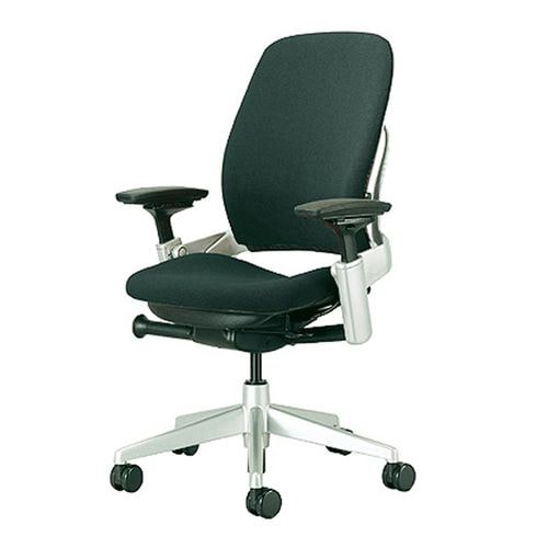 大塚家具 Steelcase(スチールケース)デスクチェア「リープチェア」ブラック色 プラチナフレームクロス張りブラック色