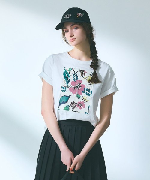 【接触冷感・UV90%以上カット・洗える！】EXOTIC FLORAL Tシャツ