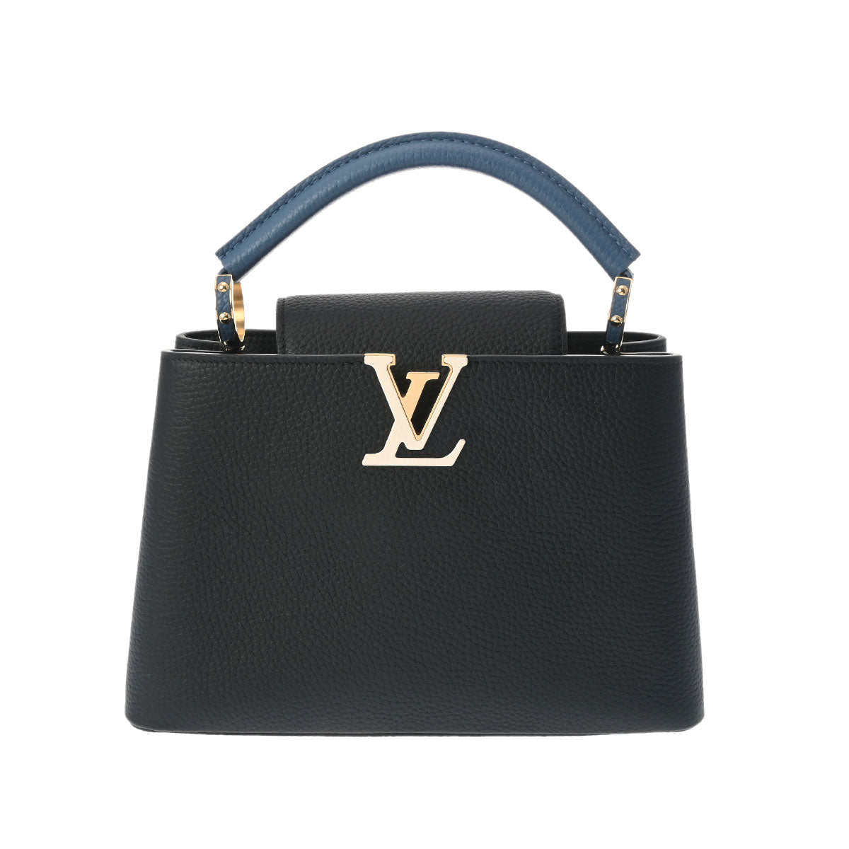 LOUIS VUITTON ルイヴィトン カプシーヌ BB 2WAY 黒/青 M59653 レディース トリヨンレザー ハンドバッグ Aランク 中古 