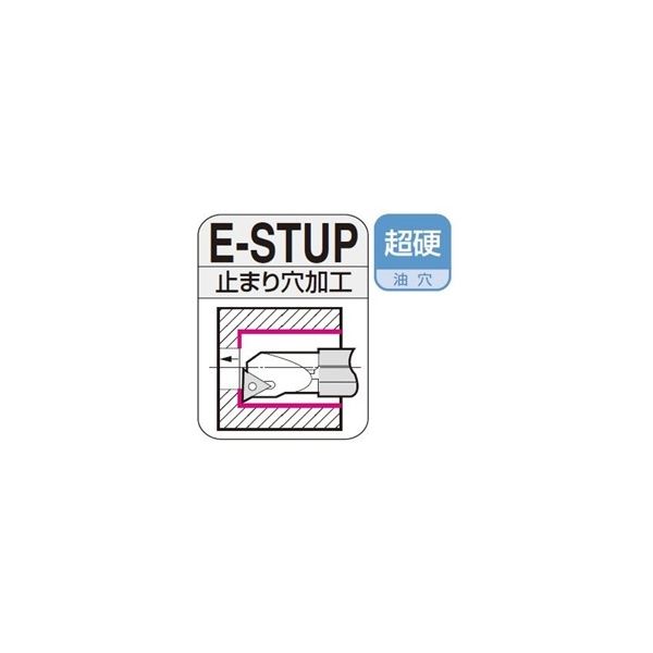 住友電工ハードメタル　SEC-ボーリングバイト　E-STUP　止まり穴加工用