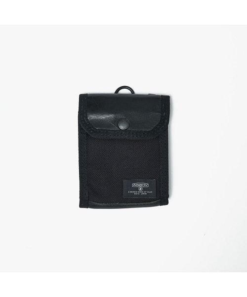 AS2OV / アッソブ EX BALLISTIC NYLON WALLET－BK