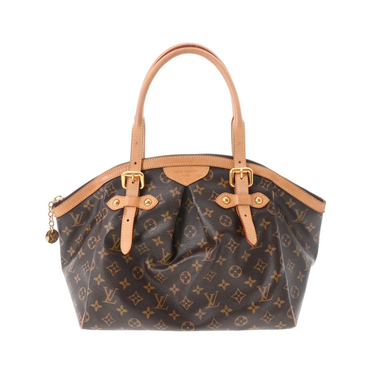 LOUIS VUITTON ルイヴィトン モノグラム ティヴォリ GM ブラウン M40144 レディース モノグラムキャンバス ハンドバッグ Bランク 中古 