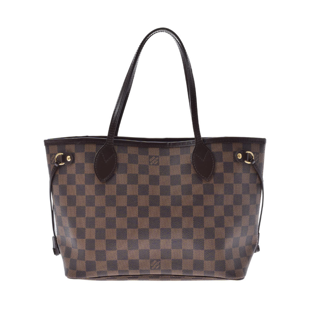 LOUIS VUITTON ルイヴィトン ダミエ ネヴァーフル PM ブラウン N51109 レディース ダミエキャンバス ハンドバッグ Bランク 中古 