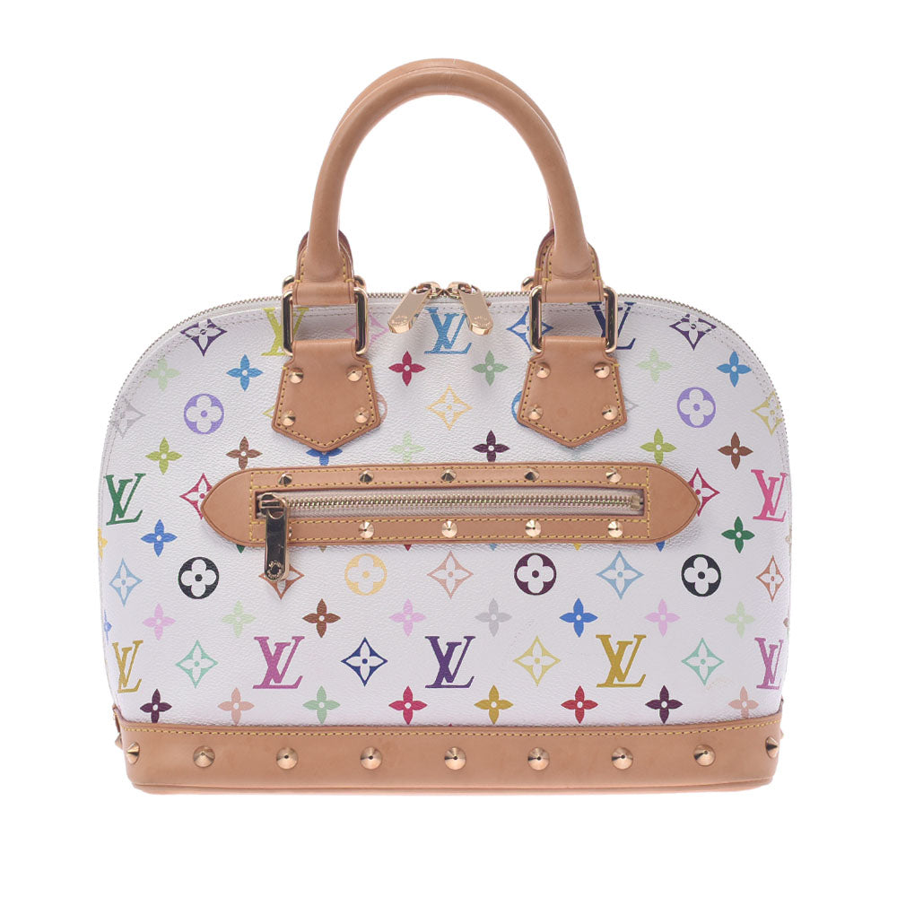 【2025の人気アイテム】 LOUIS VUITTON ルイヴィトン マルチカラー アルマ ブロン(白) M92647 レディース モノグラムマルチカラー ハンドバッグ Aランク 中古 