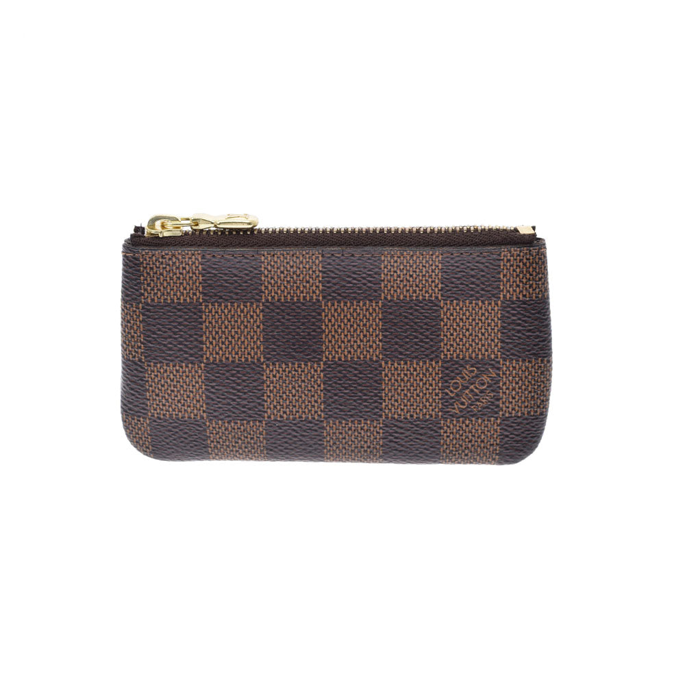 LOUIS VUITTON ルイヴィトン ダミエ ポシェットクレ  ブラウン N62658 ユニセックス ダミエキャンバス コインケース Bランク 中古 