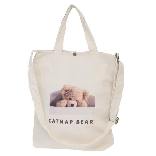 トートバッグ デザインショルダートートバッグ catnap bear ミントイン プレゼント 斜め掛けかばん グッズ