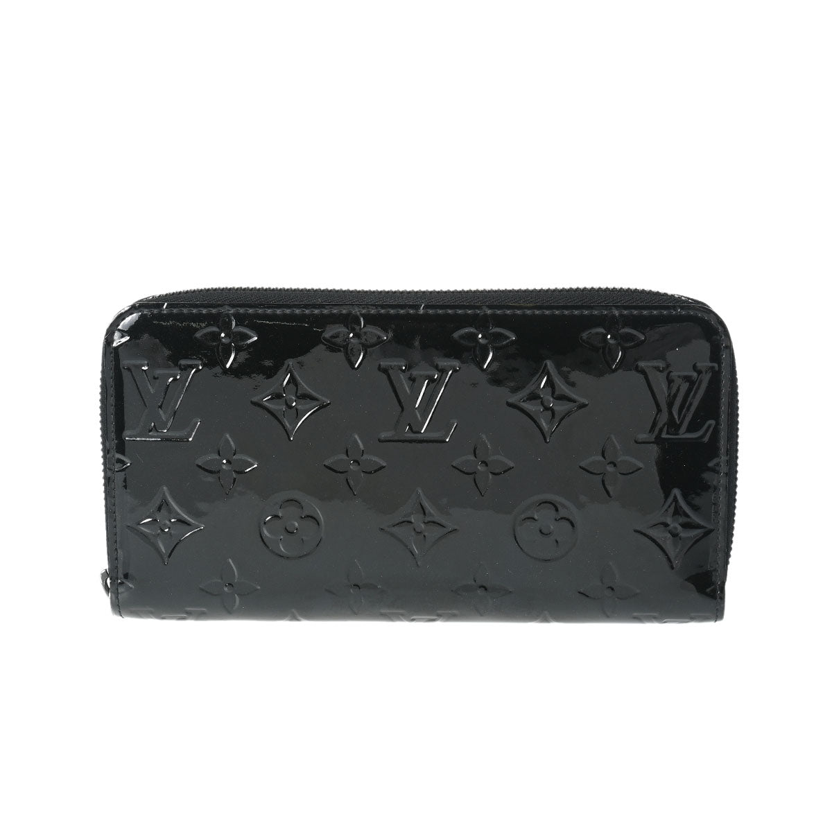 LOUIS VUITTON ルイヴィトン ヴェルニ ジッピーウォレット ノワールマニエティック M90075 レディース モノグラムヴェルニ 長財布 Aランク 中古 