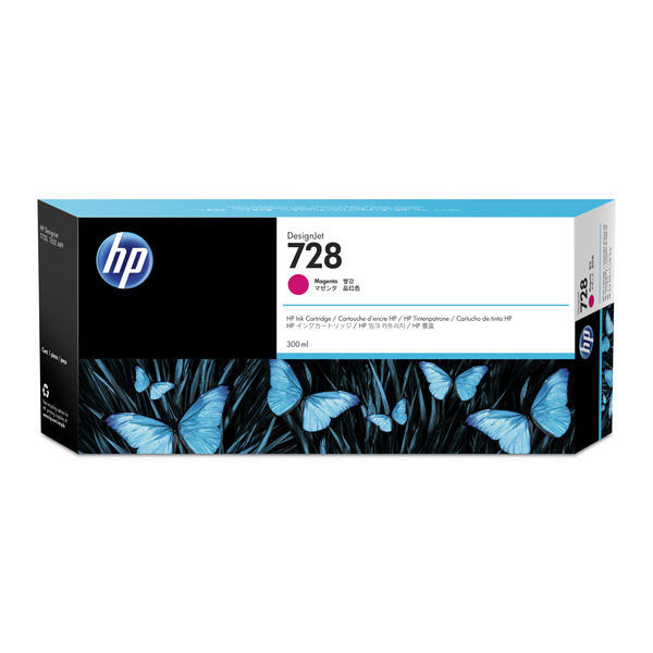 HP（ヒューレット・パッカード） 純正インク HP728 （300ml） マゼンタ F9K16A 1個（わけあり品）