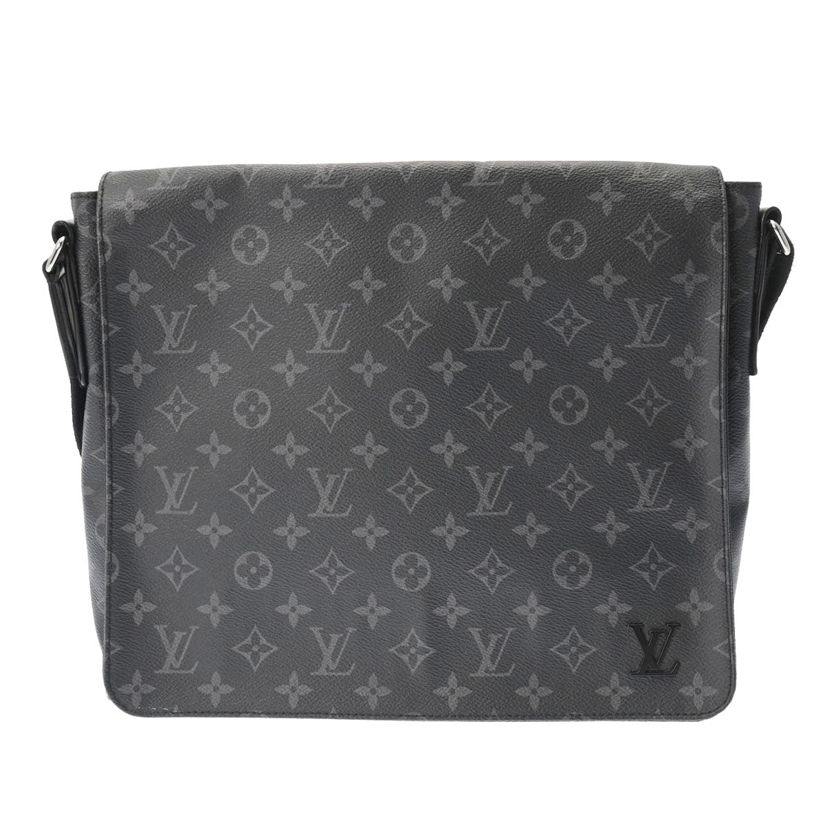 LOUIS VUITTON ルイヴィトン モノグラム エクリプス ディストリクト MM NM 黒/グレー M44001 メンズ モノグラムエクリプスキャンバス ショルダーバッグ Bランク 中古 