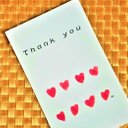 thank youカード☆メッセージカード♥バレンタインカード♡ハート