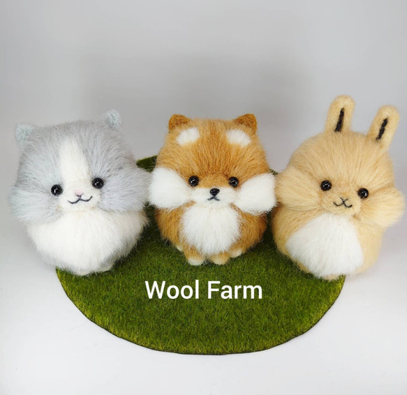 ちょこんとおすわり(柴犬M)　～Wool Farm～　羊毛フェルト