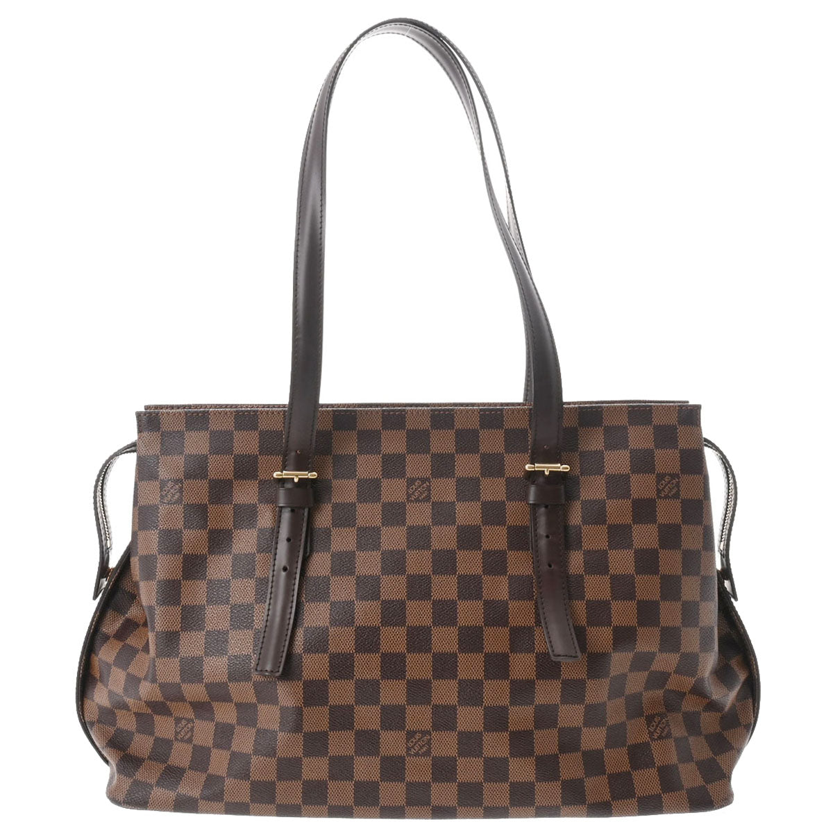 LOUIS VUITTON ルイヴィトン ダミエ チェルシー ブラウン N51119 レディース ダミエキャンバス トートバッグ Aランク 中古 