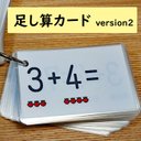 足し算カード　Version２　足し算が分かる　足し算を覚える