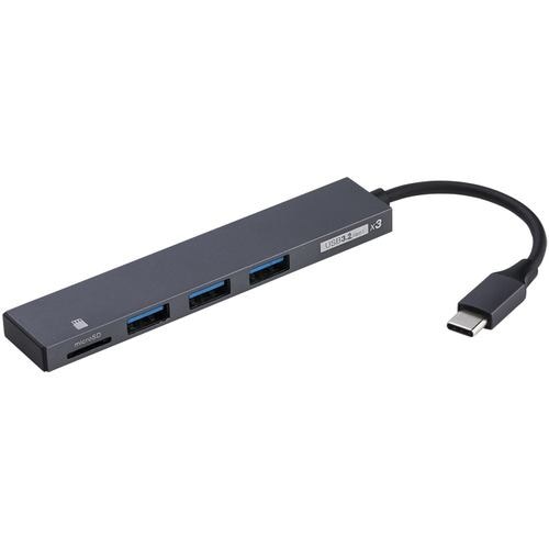 ナカバヤシ COM-C3MSD133GY USB3.2G1Type-C3ポート変換コンボ グレー COMC3MSD133GY