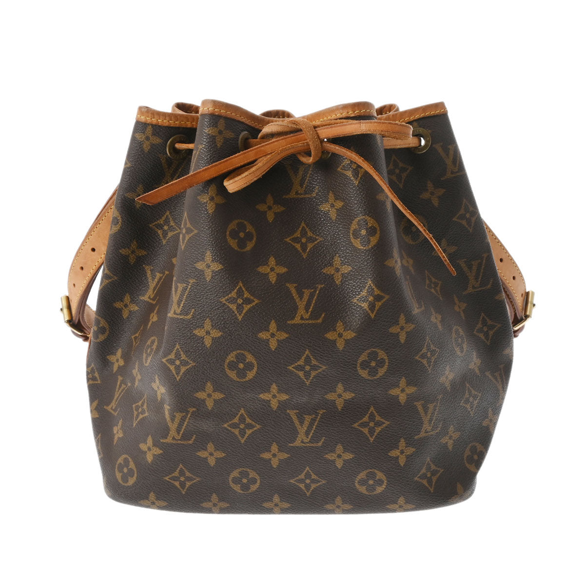 LOUIS VUITTON ルイヴィトン モノグラム プチノエ ブラウン M42226 レディース モノグラムキャンバス ショルダーバッグ Bランク 中古 