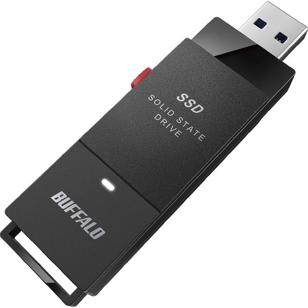 バッファロー 抗ウイルス・抗菌ポータブルSSD USB3.2（Gen1） Type-A