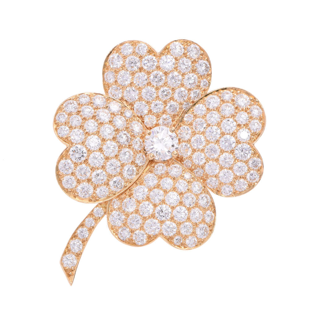 Van Cleef & Arpels ヴァンクリーフ＆アーペル コスモ クリップ ラージ レディース K18YG/ダイヤ ブローチ Aランク 中古 