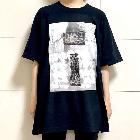 墨絵 抽象 アート Tシャツ　Y.Kaneko Design