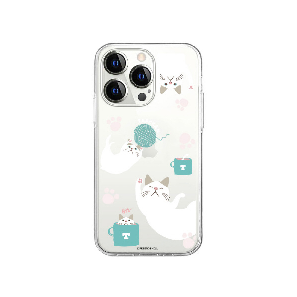 abbi FRIENDS iPhone 14 Pro用ターチャンソフトクリアケース [公式ライセンス品] 遊び ABF24244I14P