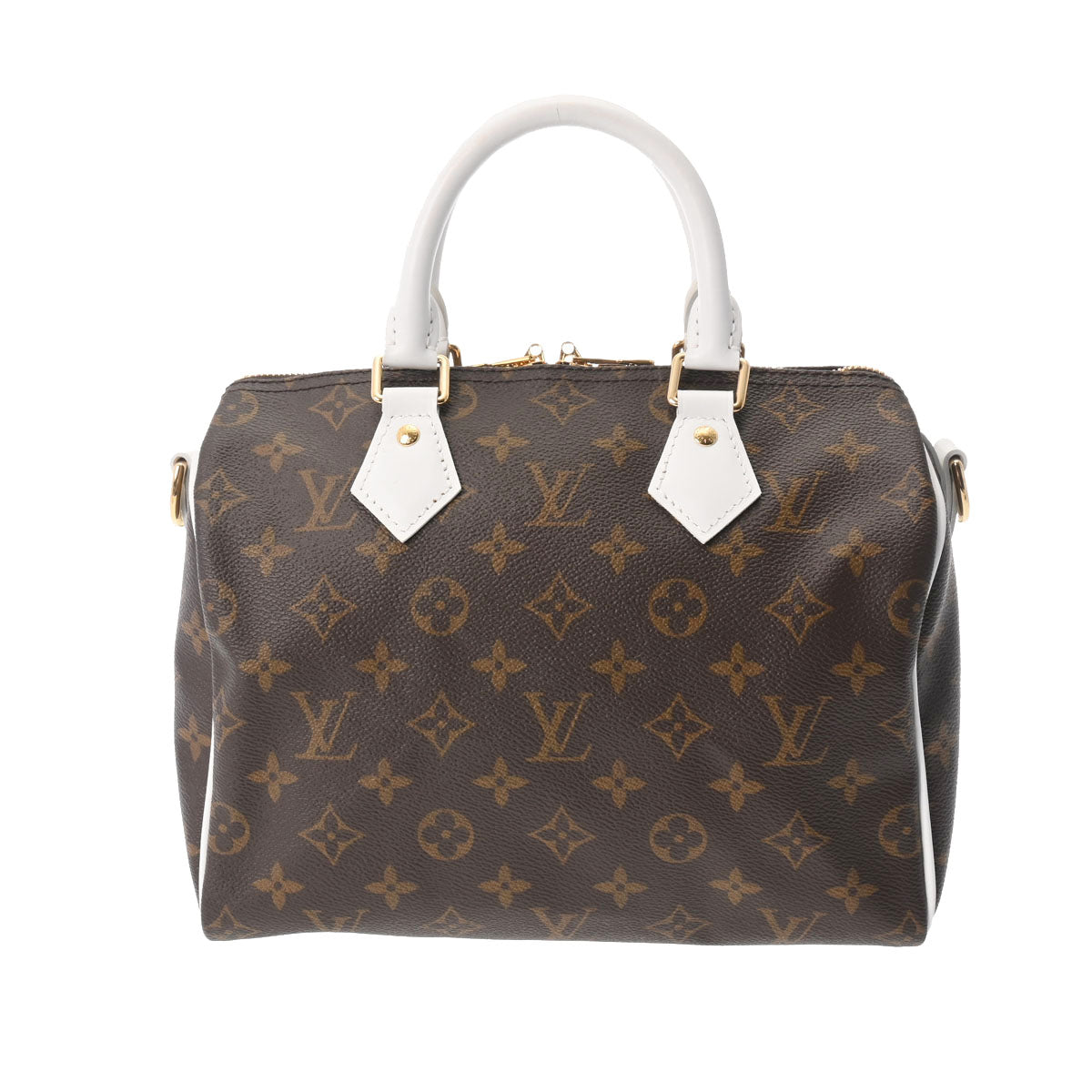 LOUIS VUITTON ルイヴィトン モノグラム スピーディバンドリエール25 ブラウン/白 M20754 ユニセックス モノグラムキャンバス ハンドバッグ Aランク 中古 