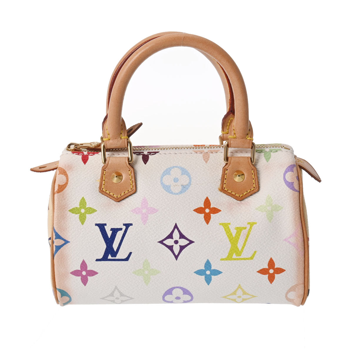 LOUIS VUITTON ルイヴィトン モノグラム ミニスピーディ ブロン M92645 レディース モノグラムマルチカラー ハンドバッグ ABランク 中古 