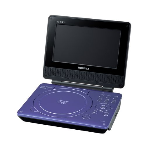 TOSHIBA 7V型REGZAポータブルDVDプレーヤー SD-P76SL ブルーベリーブルー