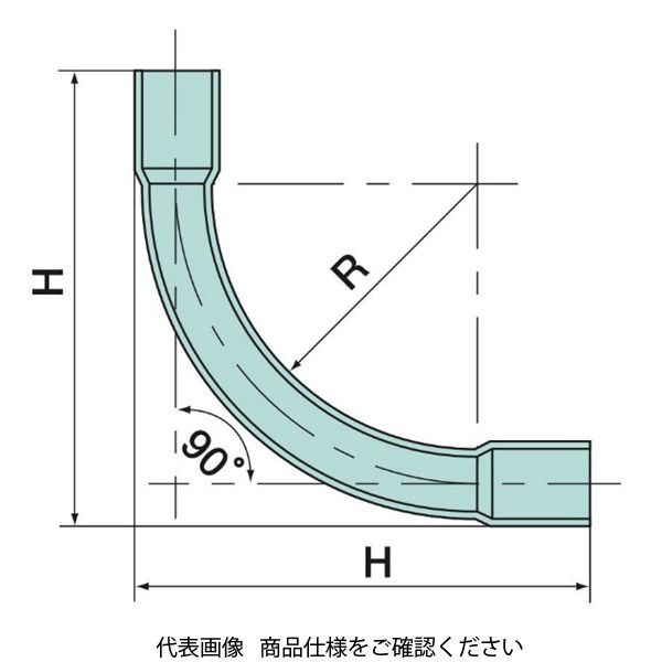 日動電工 ノーマルベンド（グレー）