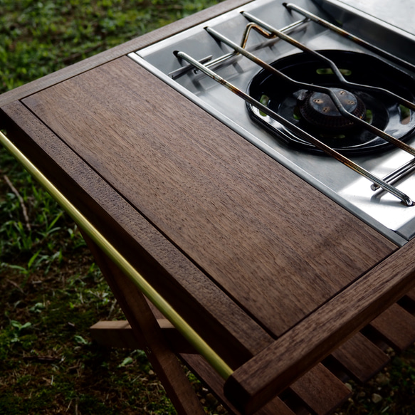 wood plate (flow line table walnut)