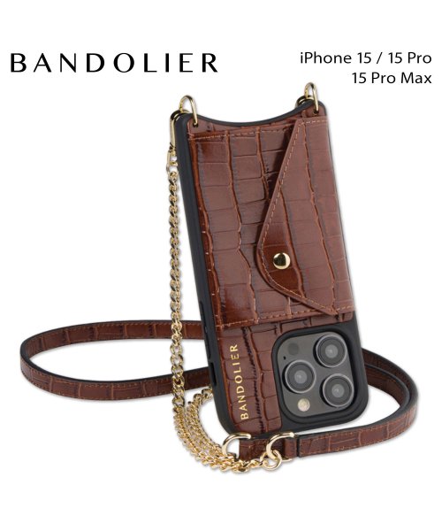 BANDOLIER バンドリヤー iPhone 15 15Pro 15ProMax スマホケース スマホショルダー 携帯 アイフォン ヴィヴィアン サイドスロッ