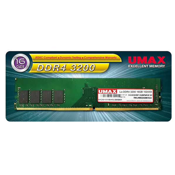 UMAX デスクトップ用メモリー 16GB DDR4 3200 16GB UM-DDR4S-3200-16GB