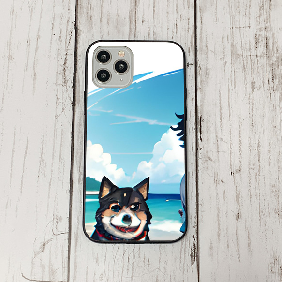 iphoneケース2-2-50 iphone 強化ガラス 犬・いぬ・ワンちゃん 箱7 かわいい アイフォン iface