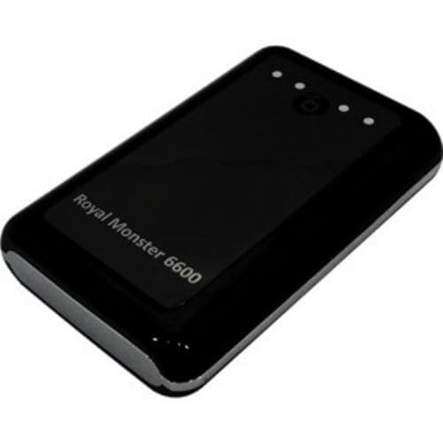 RM(アールエム) RM-2496BK 大容量ポータブルUSB充電器 6600mAh ブラック