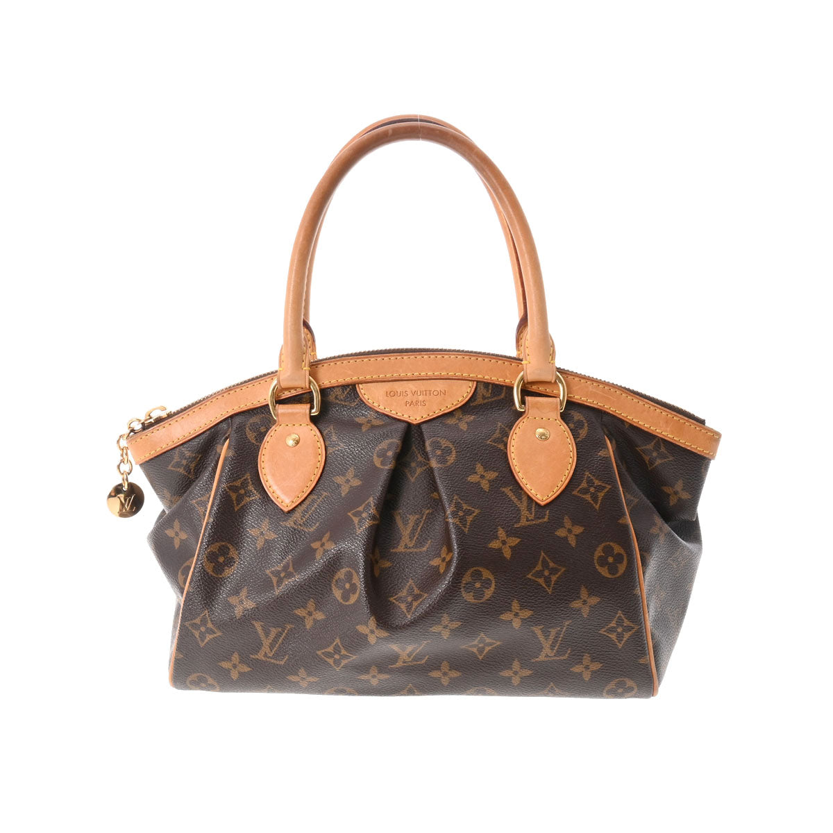 LOUIS VUITTON ルイヴィトン モノグラム ティヴォリ PM ブラウン M40143 レディース モノグラムキャンバス ハンドバッグ Bランク 中古 