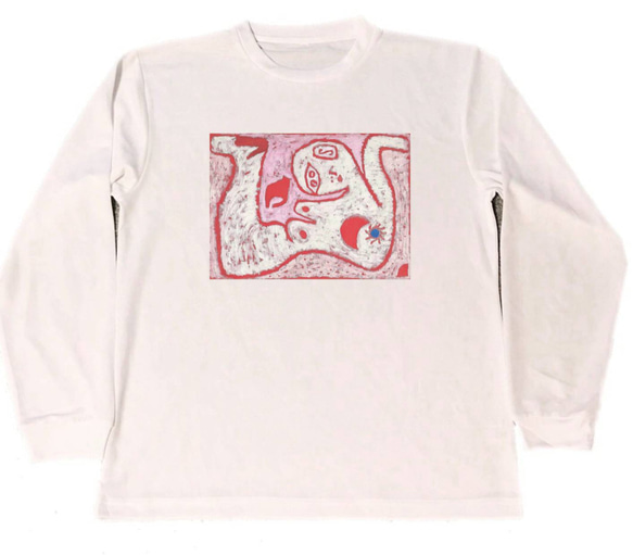 パウル・クレー ドライ　Tシャツ　名画　絵画　アート　グッズ　A Woman For Gods　　ロング　ロンT　長袖